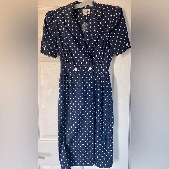 strapless open back dress Blue Cotton Vintage inspired Swing Dress